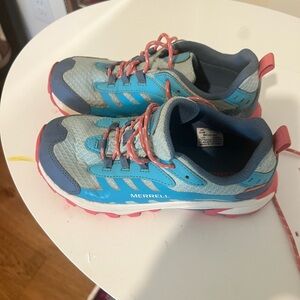 Merrell Kids' Aqua and Coral Sneakers